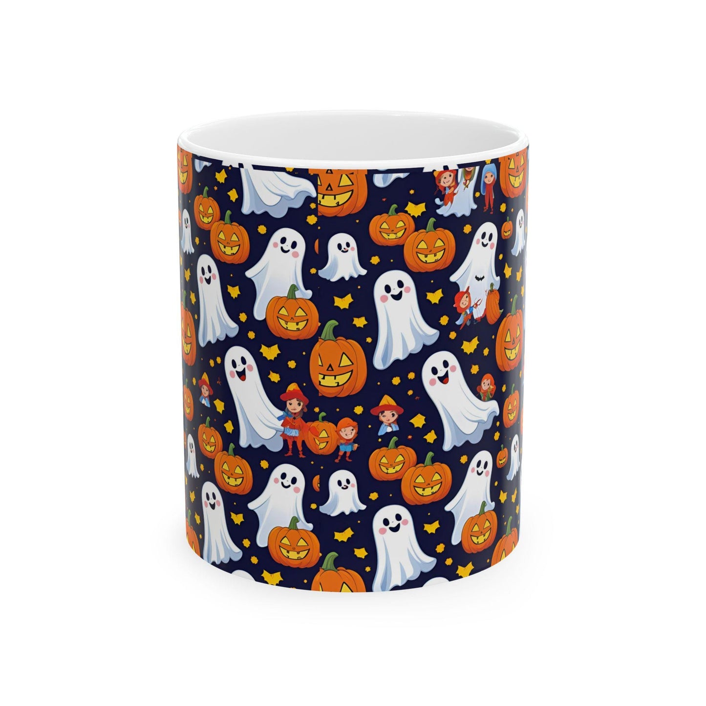 Mug céramique Halloween citrouilles & fantômes 11oz (330 ml) / 15oz (440 ml)