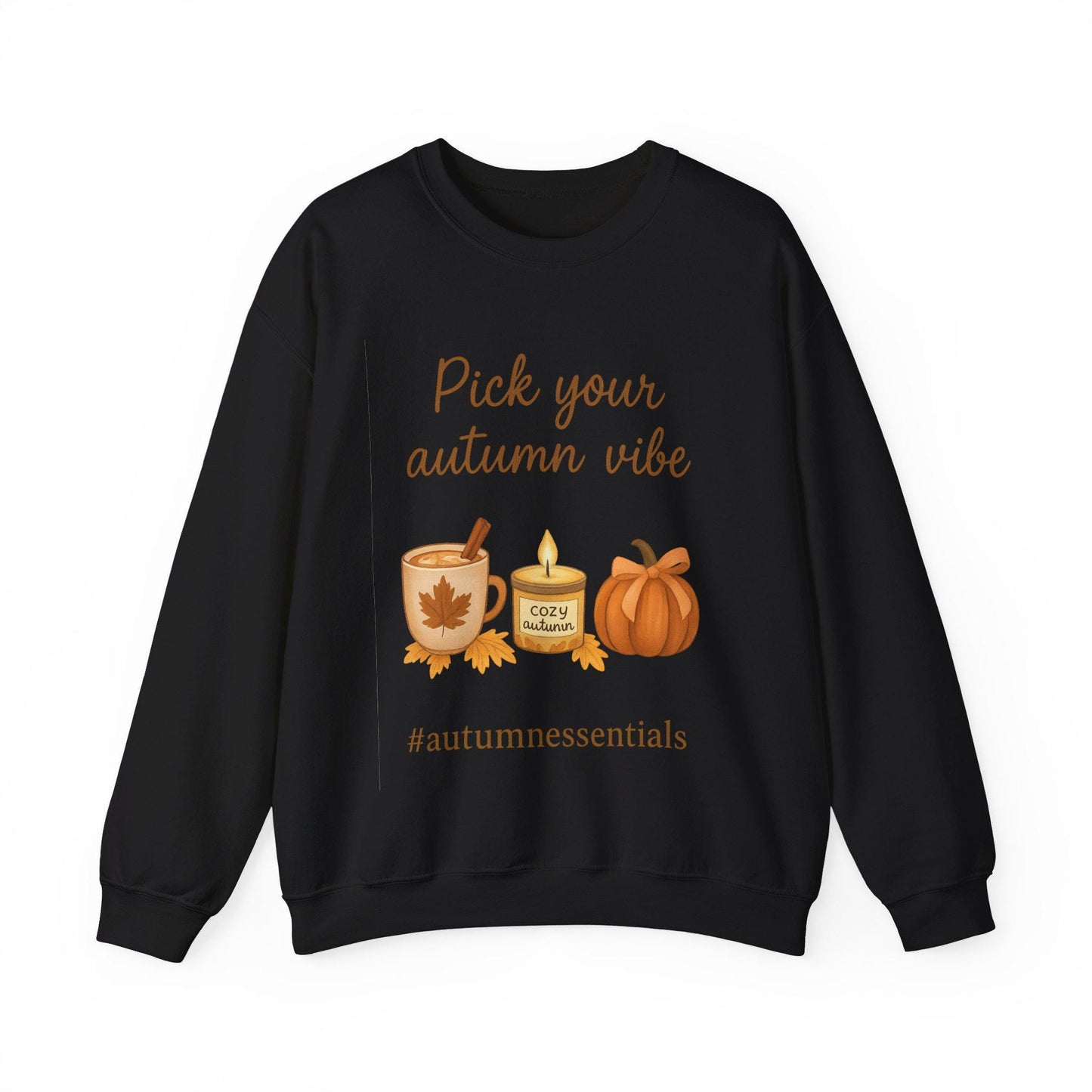 Tailles S - 5XL |Sweat unisexe “Pick Your Autumn Vibe” | Look cosy d’automne | Hygge | Cadeau fan de pumpkin spice | #autumnessentials