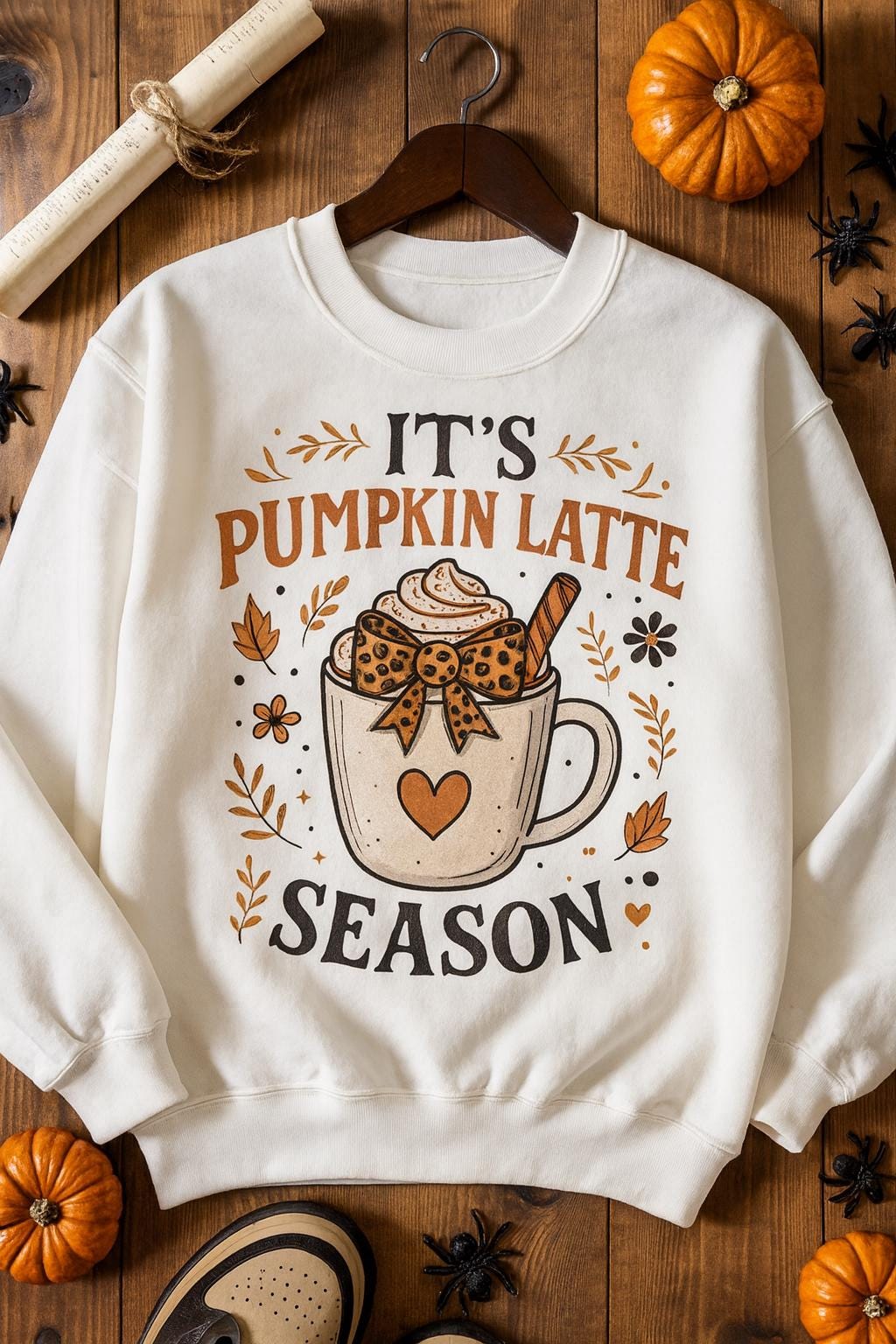 tailles S - 5XL Sweat-shirt Cozy Pumpkin Latte – Unisexe automne & Thanksgiving | Pull saisonnier | Cadeau pour amateur de café,