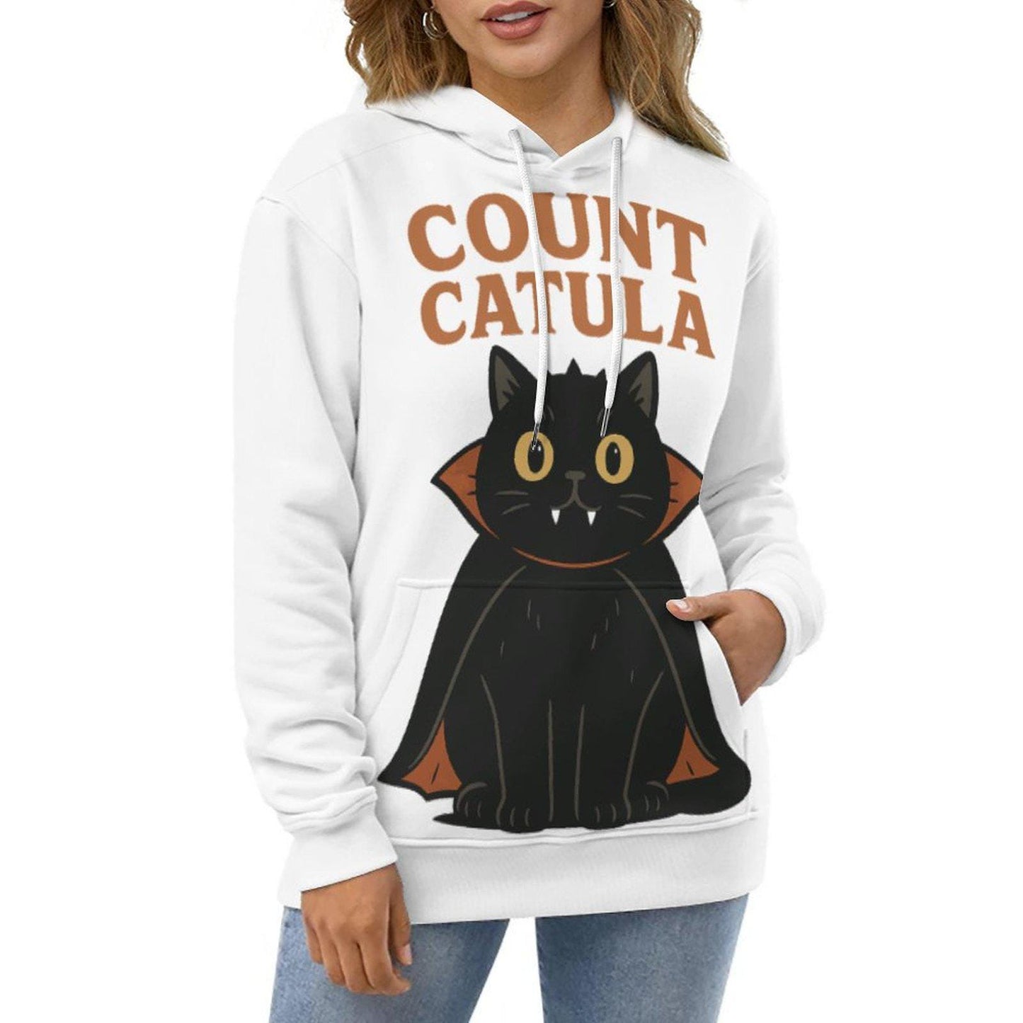 tailles S - 6XL Sweat à capuche Count Catula, chat vampire drôle pour Halloween,