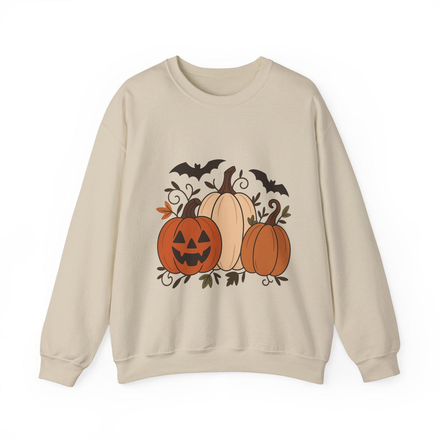 Tailles S - 5XL Sweat Citrouilles d’Automne | Pull Douillet Halloween | Mode Unisexe Saisonnière | Cadeau Festif et Décontracté,