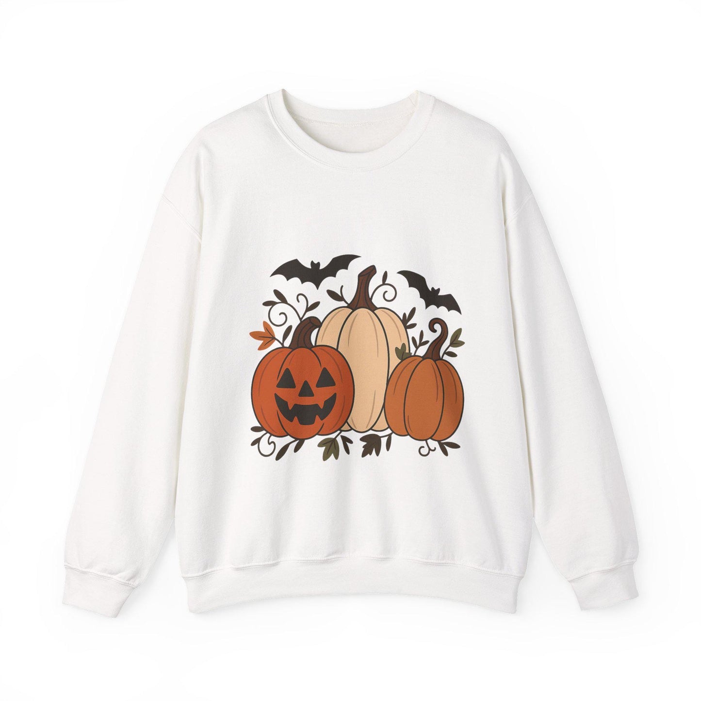 Tailles S - 5XL Sweat Citrouilles d’Automne | Pull Douillet Halloween | Mode Unisexe Saisonnière | Cadeau Festif et Décontracté,