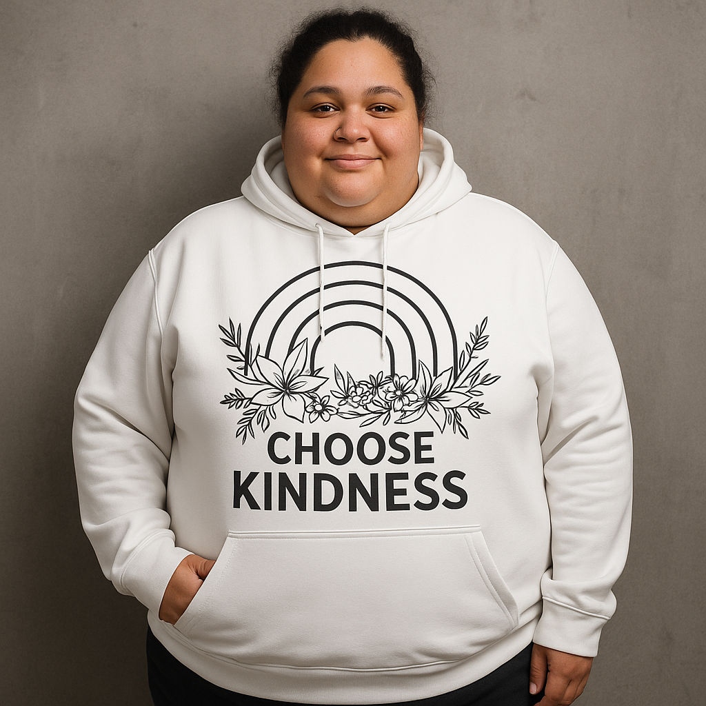 Women's Double-Breasted Hoodie – “Choose Kindness” | Big Smiles