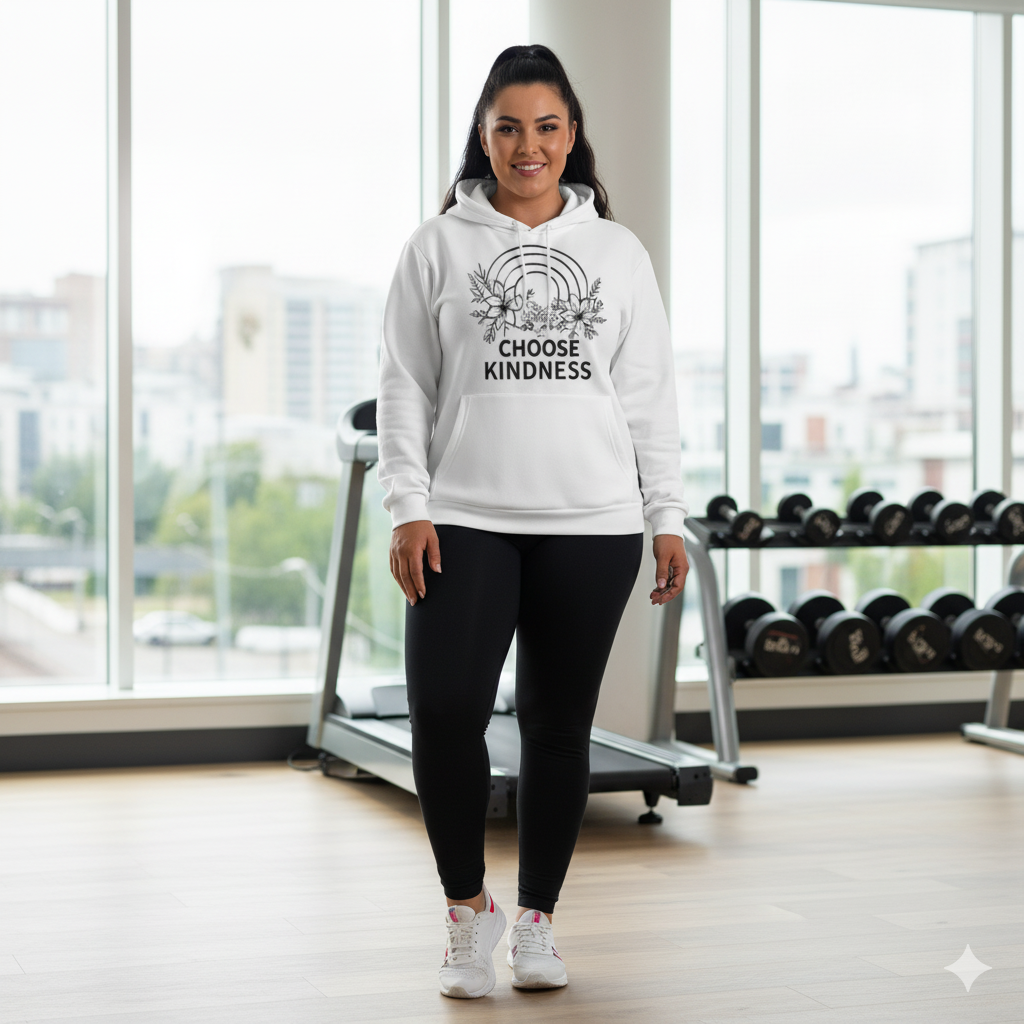 Women's Double-Breasted Hoodie – “Choose Kindness” | Big Smiles