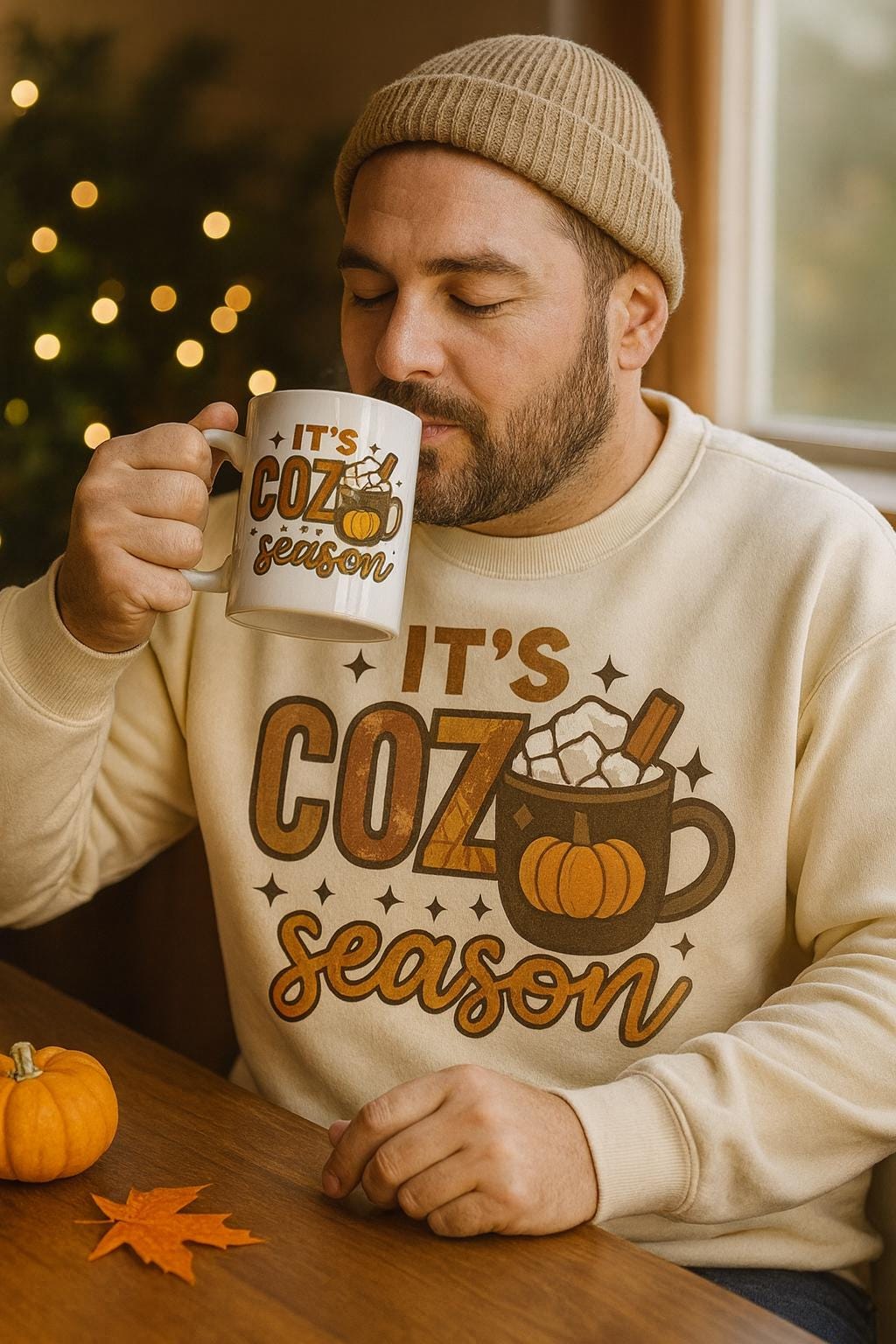 Mug Cozy Season — tasse chocolat chaud d’automne, cadeau citrouille, maison bureau, café Halloween 330ml - 11oz