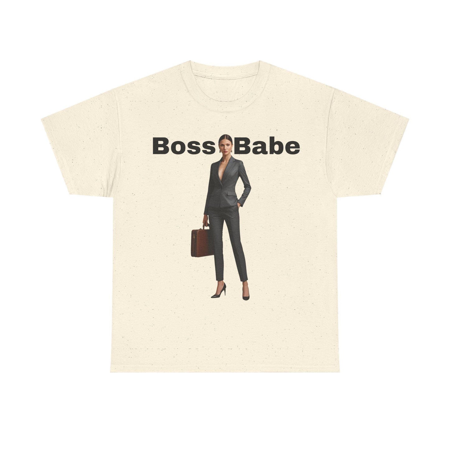 Camiseta unisex Boss Babe - Motivacional de algodón grueso, estilo oficina, tallas S-5XL