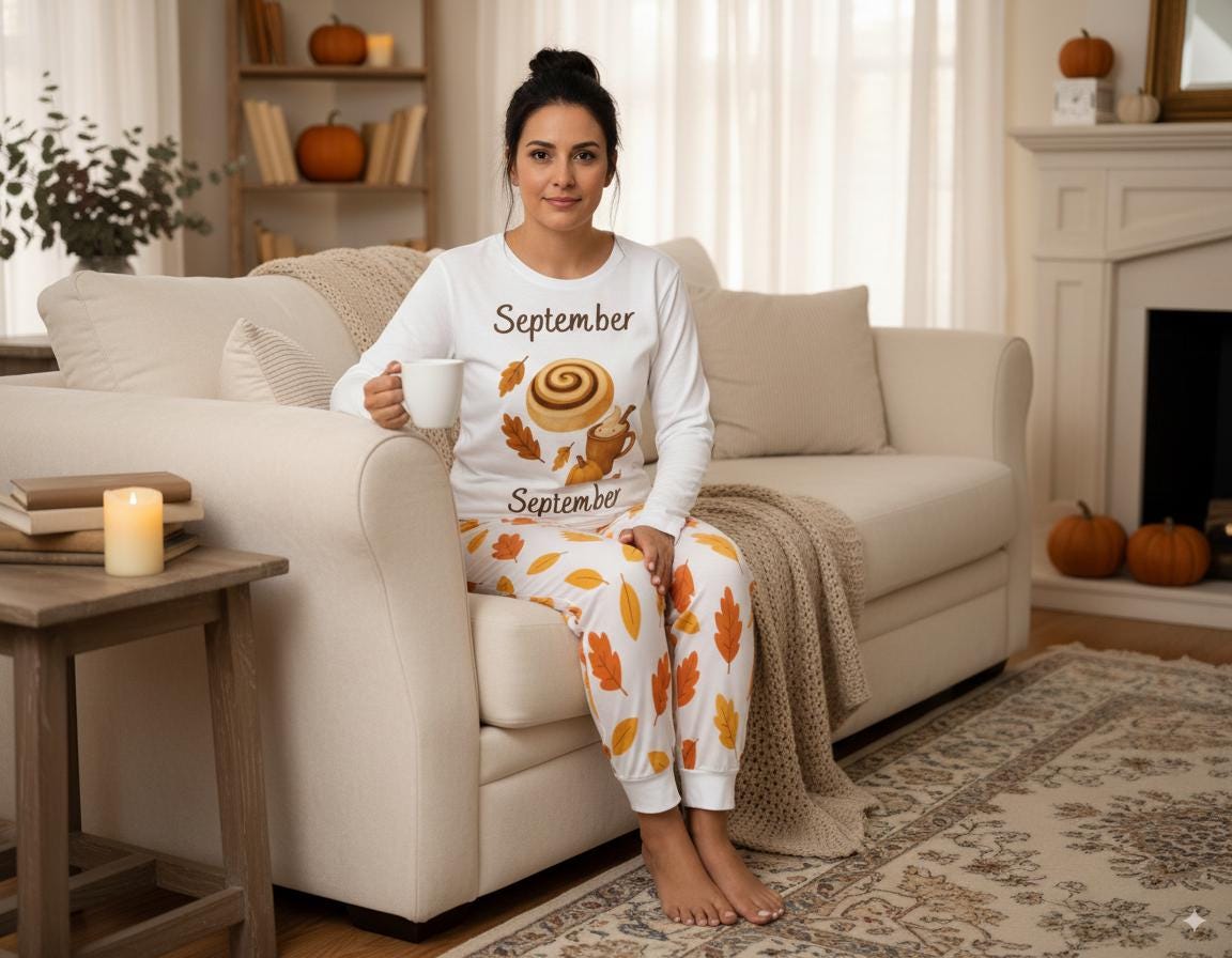 tailles XS-6XL Pyjama femme automne, ensemble deux pièces automne, pyjama long cosy,