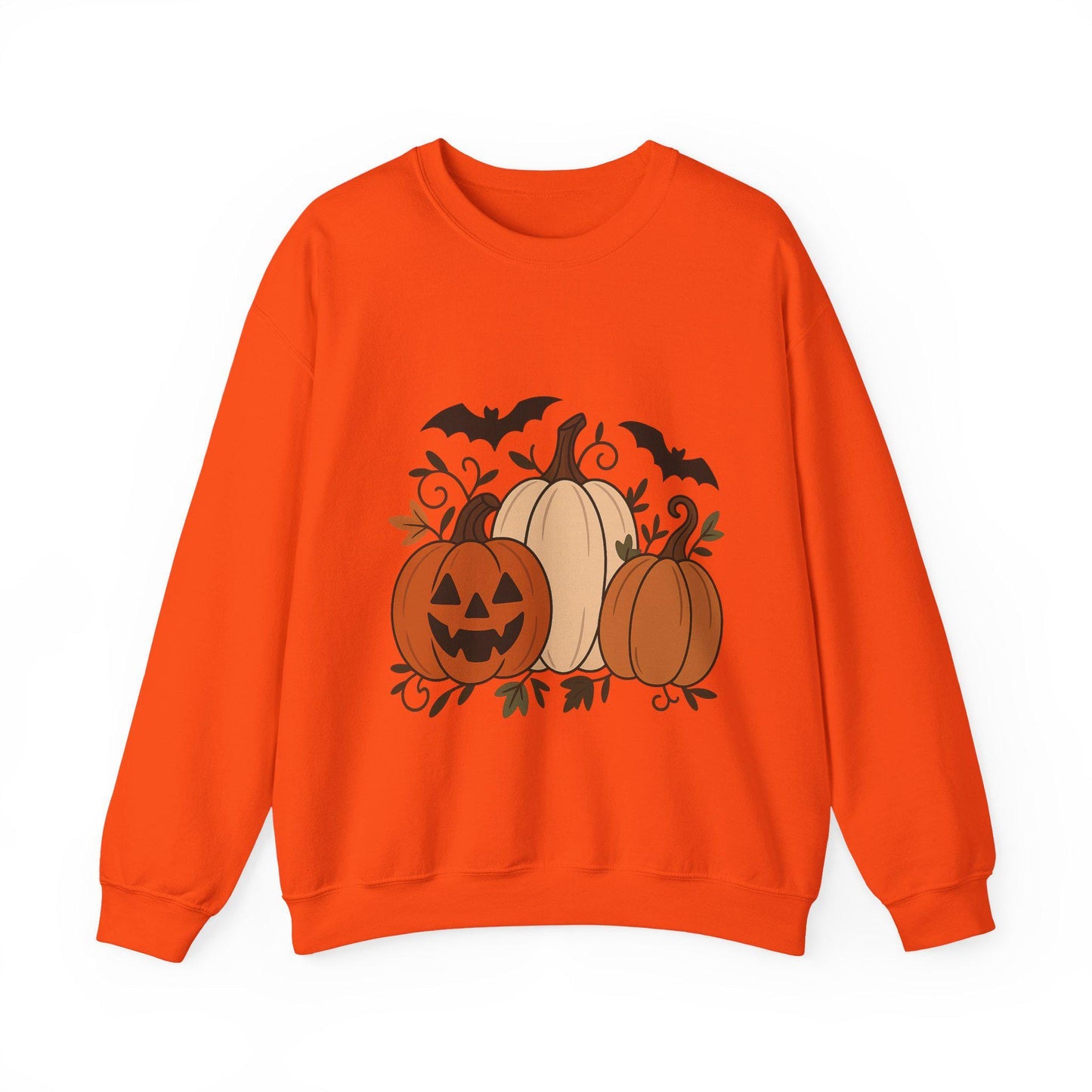 Tailles S - 5XL Sweat Citrouilles d’Automne | Pull Douillet Halloween | Mode Unisexe Saisonnière | Cadeau Festif et Décontracté,