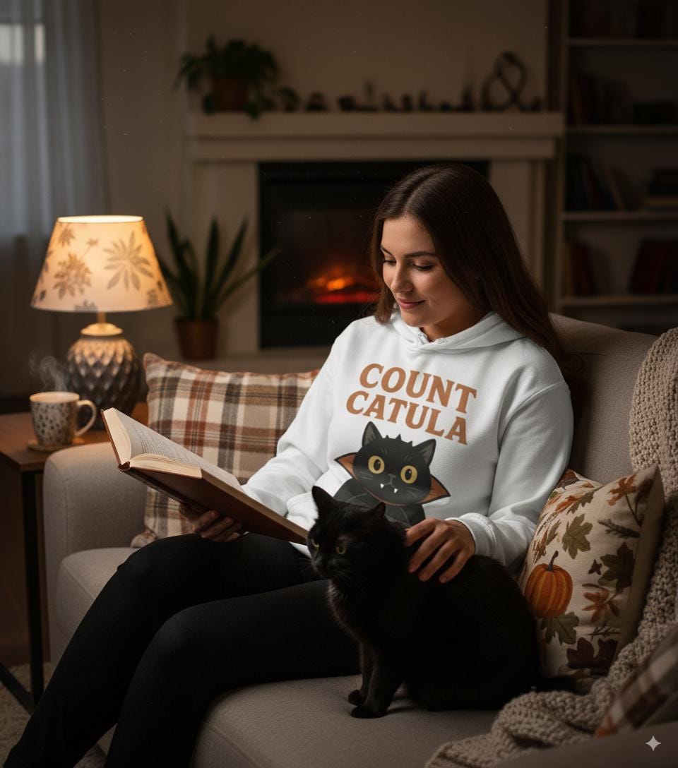 tailles S - 6XL Sweat à capuche Count Catula, chat vampire drôle pour Halloween,
