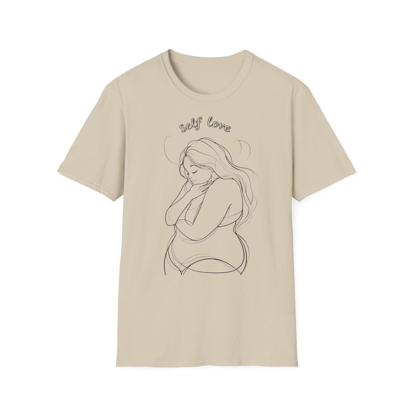 Camiseta unisex de algodón suave "Self-Love" - ​​Body Positive, tallas XS a 4XL