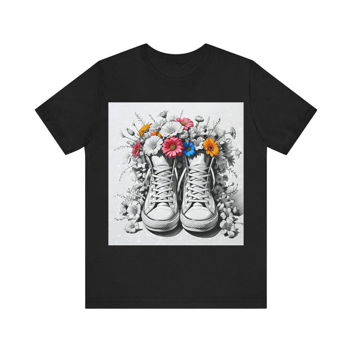 Camiseta deportiva floral unisex - Jersey ligero, diseño floral de verano, tallas XS a 5XL