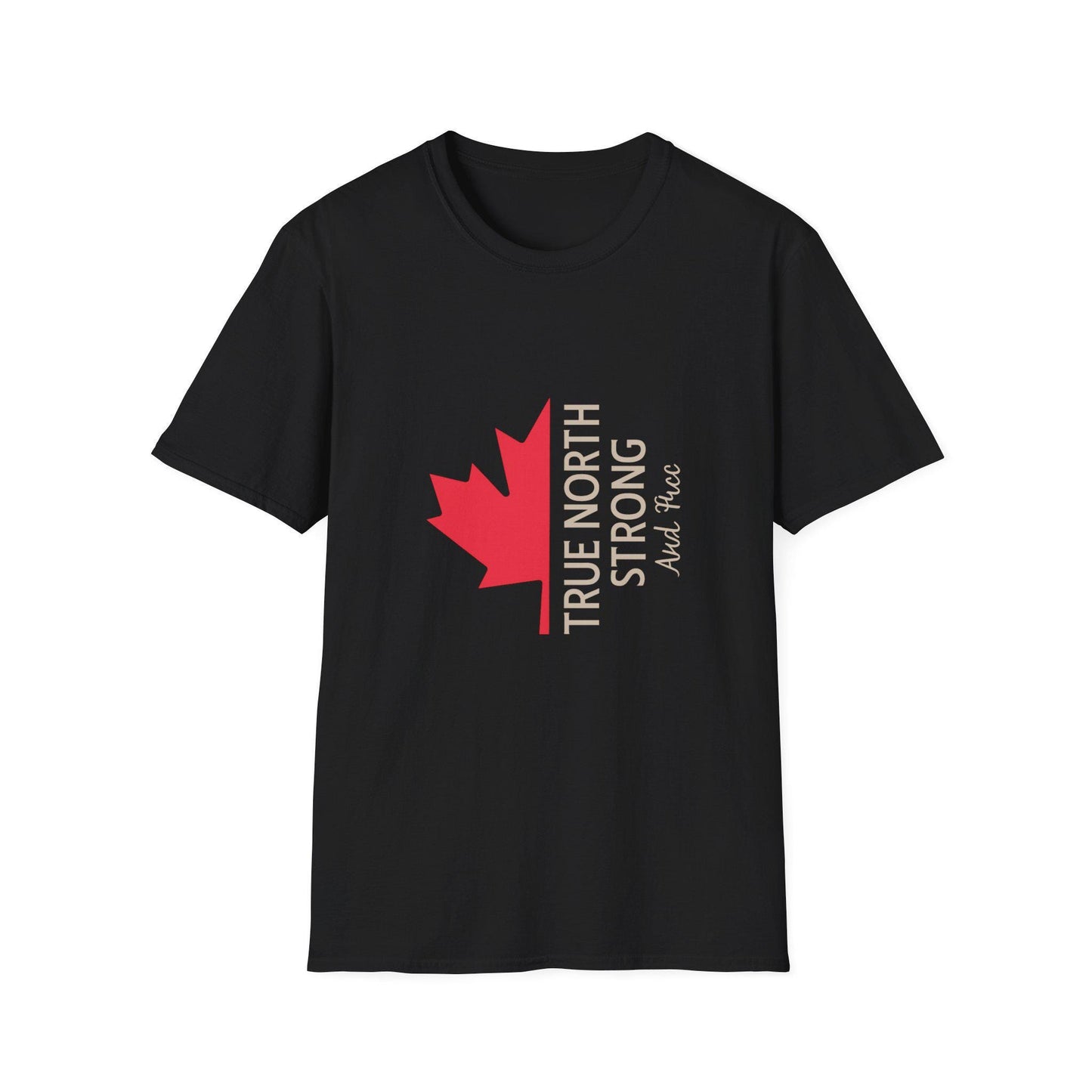 Camiseta unisex True North Strong – Tejido suave hilado en anillo, orgullo canadiense, tallas XS-5XL