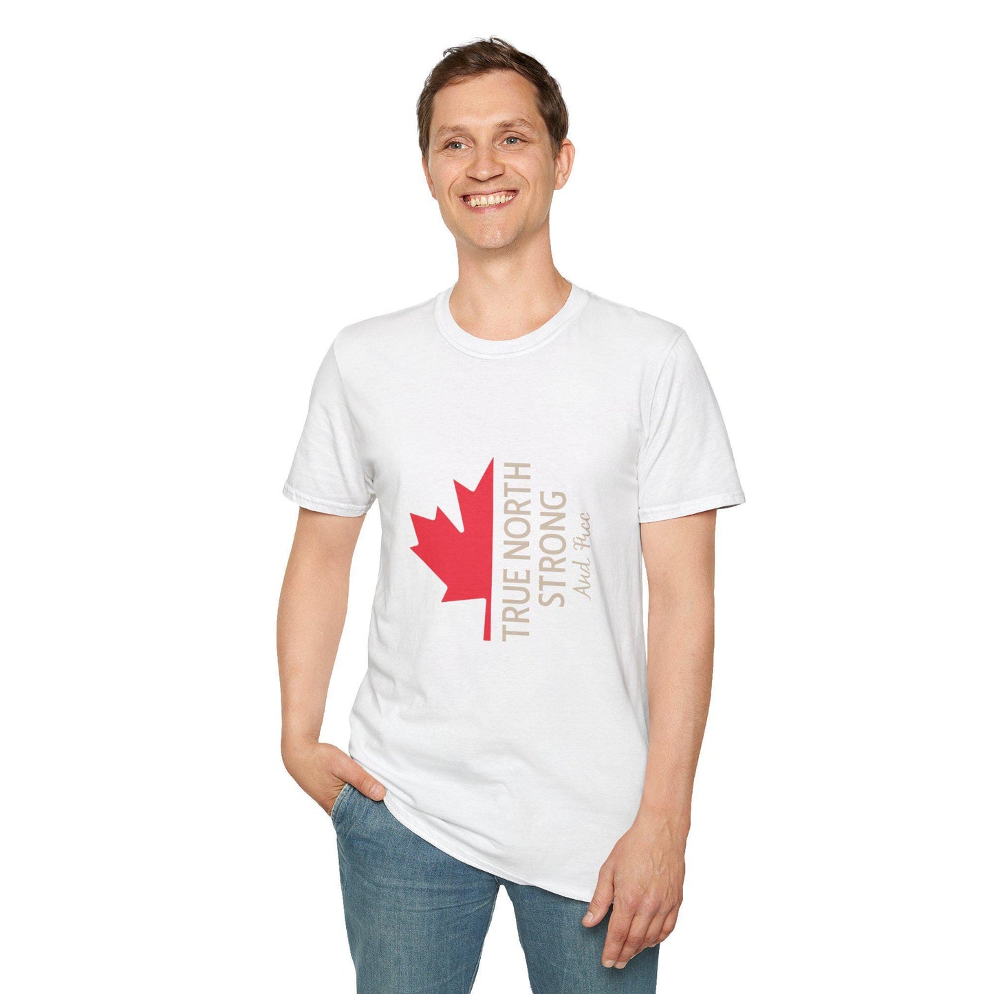 Camiseta unisex True North Strong – Tejido suave hilado en anillo, orgullo canadiense, tallas XS-5XL