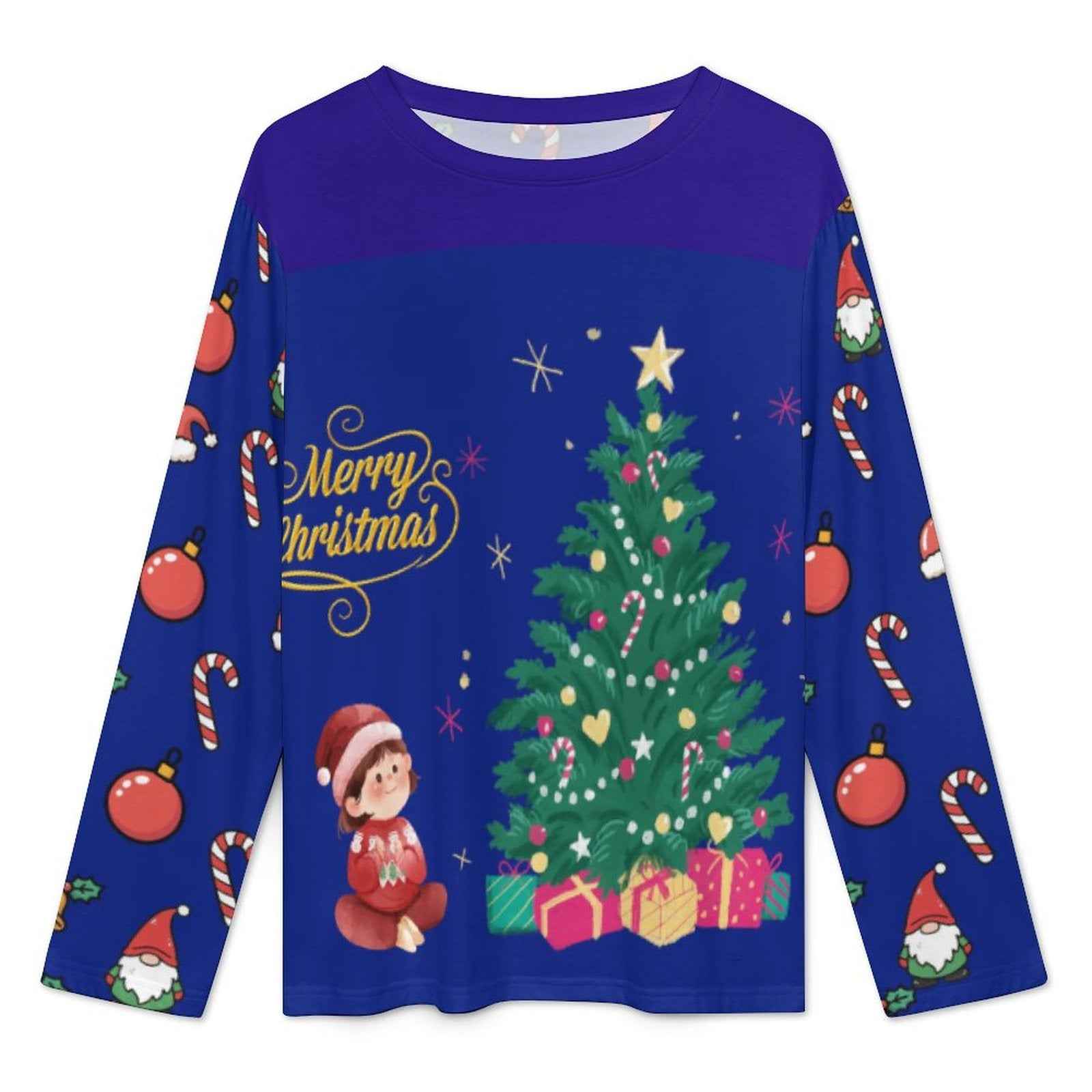 Pyjama de Noël « Sapin, Lutins & Cadeaux » – Ensemble 2 pièces XS à 6XL | Big Smiles
