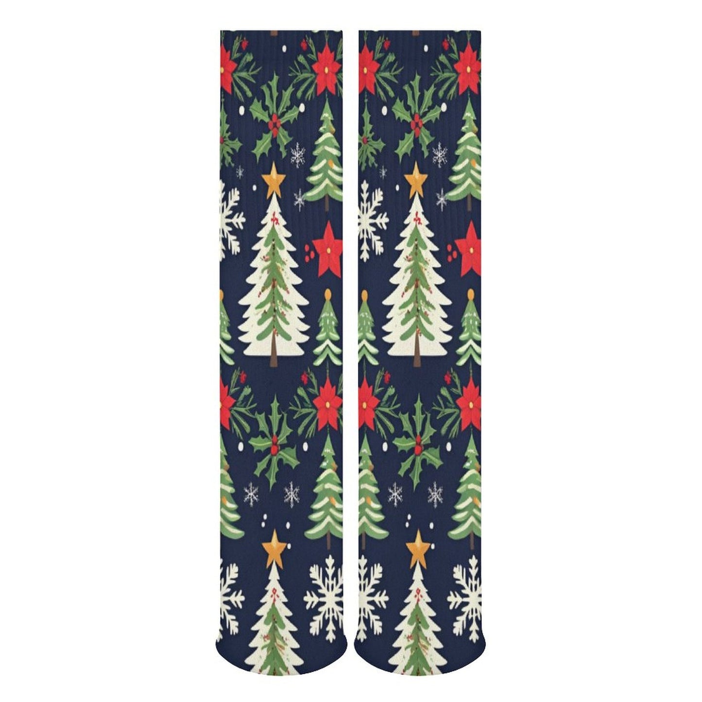 Chaussettes hautes de Noël – respirantes, douces et festives | Impression intégrale | Big Smiles - Big Smiles All Sizes