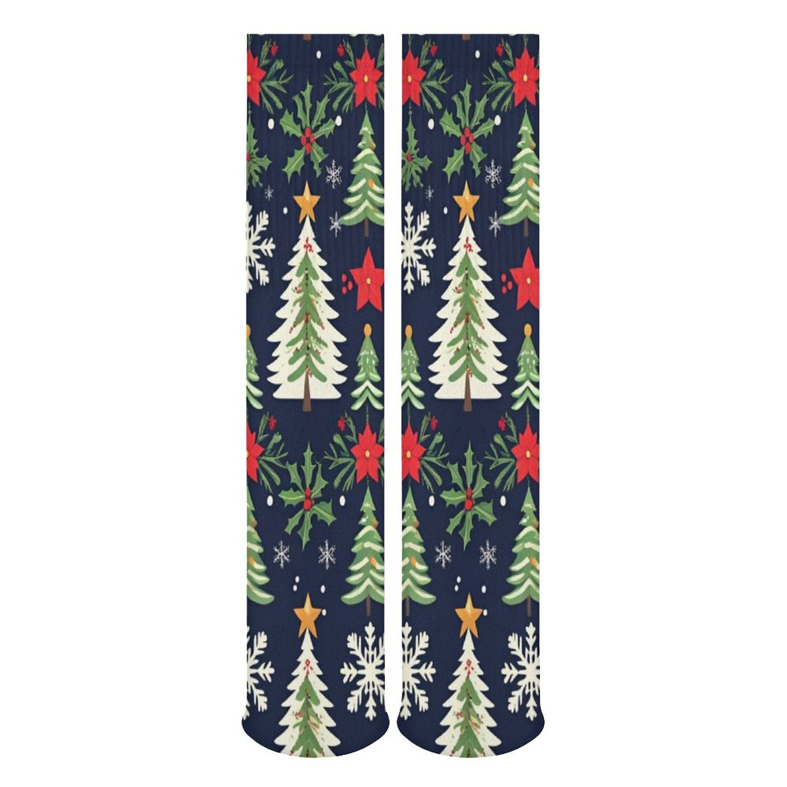 Chaussettes hautes de Noël – respirantes, douces et festives | Impression intégrale | Big Smiles - Big Smiles All Sizes