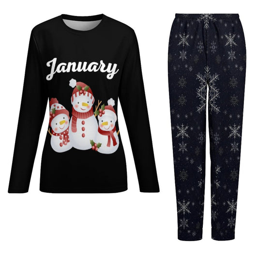 Pyjama femme 2 pièces January – doux, poches, grande taille - Big Smiles All Sizes