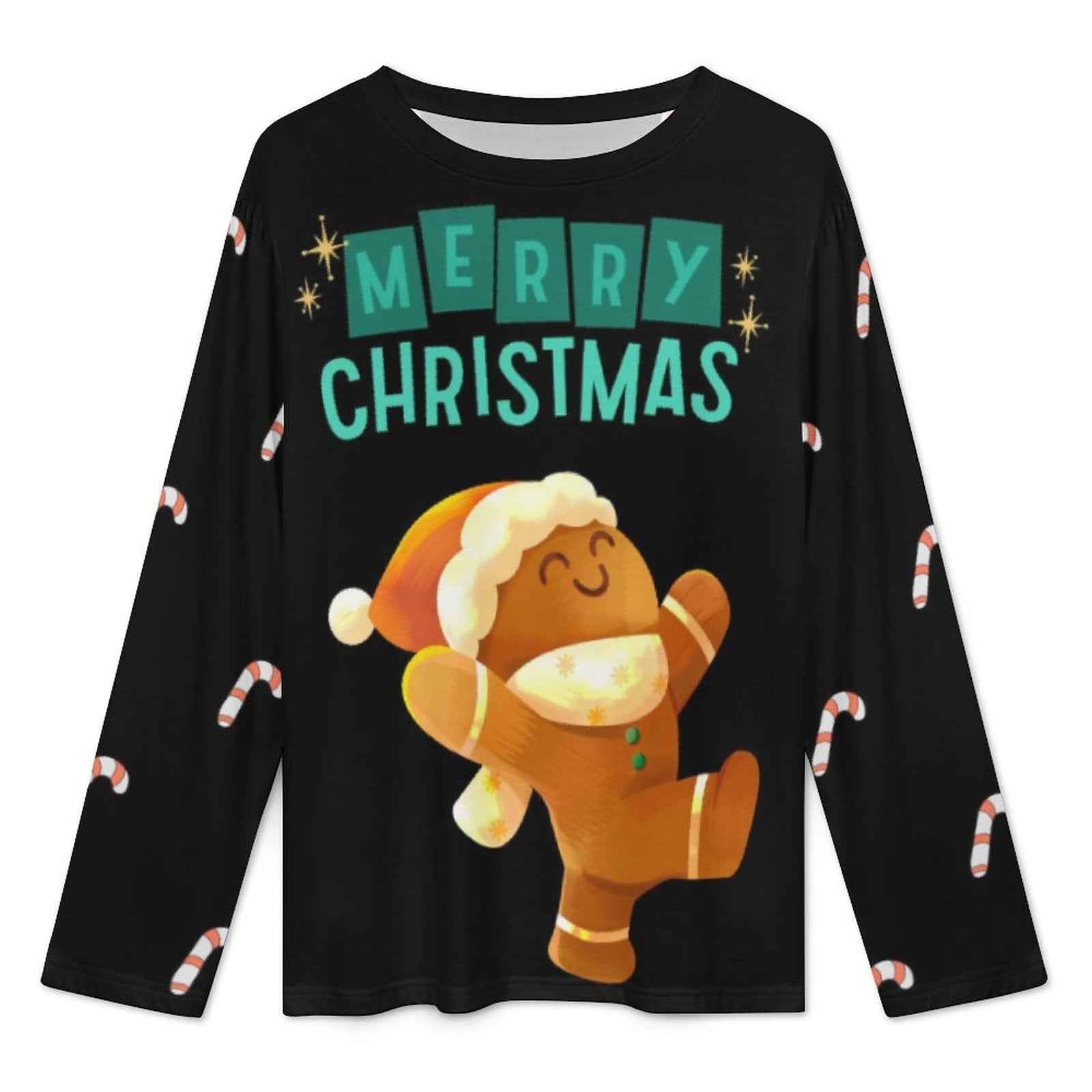 Pyjama de Noël « Pain d’épices & Candy Canes » – Ensemble 2 pièces XS à 6XL | Big Smiles