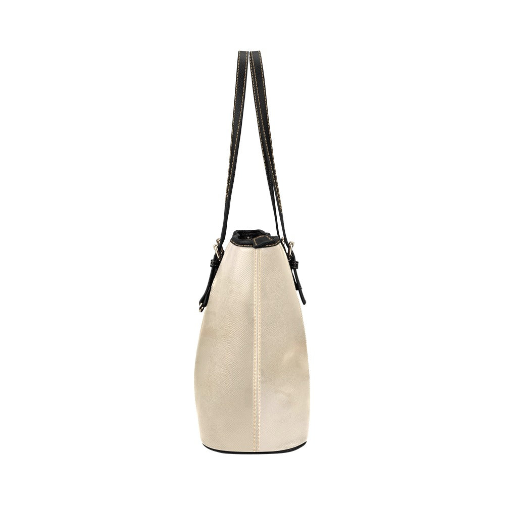 Sac cabas en cuir vegan beige – Élégance naturelle et design minimaliste - Big Smiles All Sizes