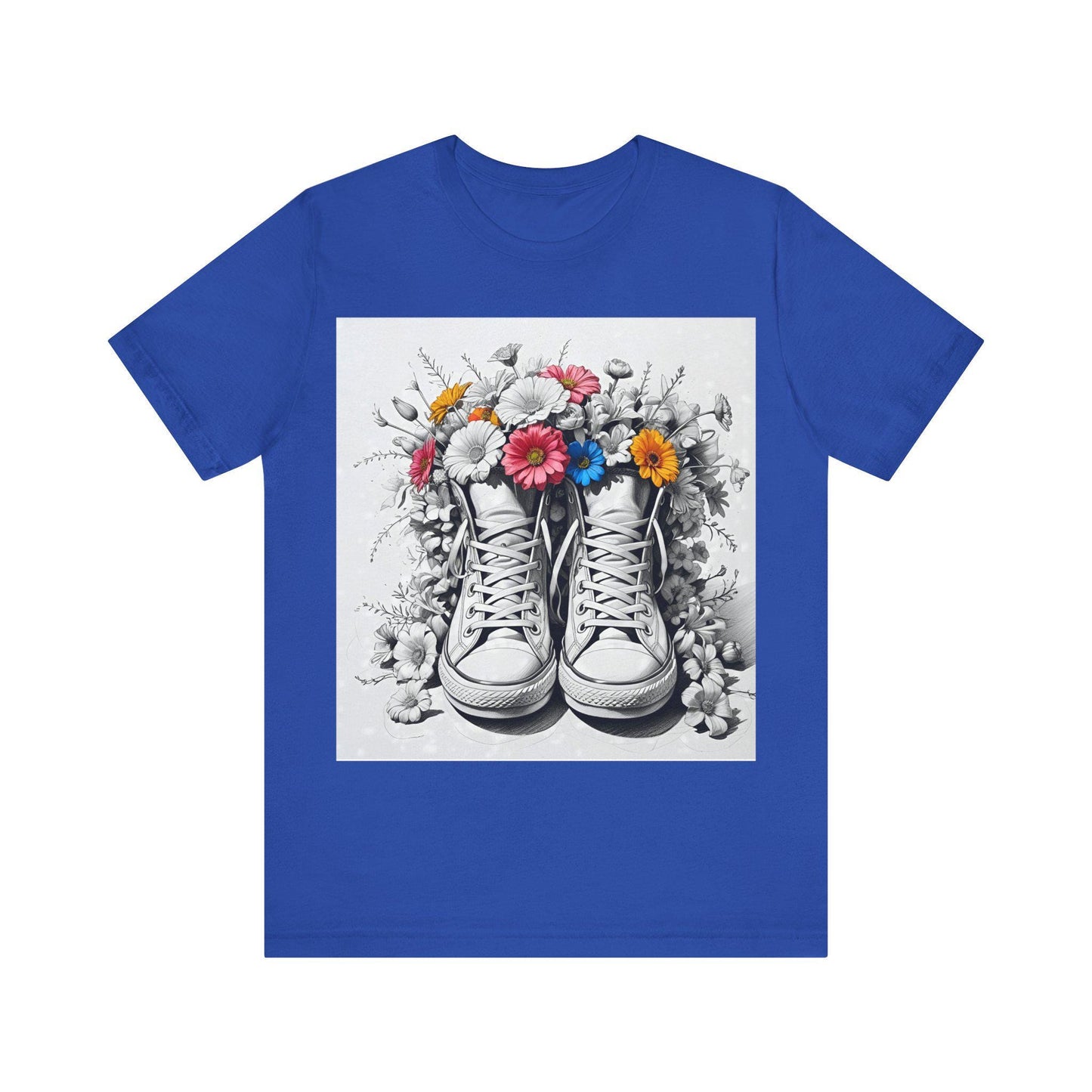 Camiseta deportiva floral unisex - Jersey ligero, diseño floral de verano, tallas XS a 5XL