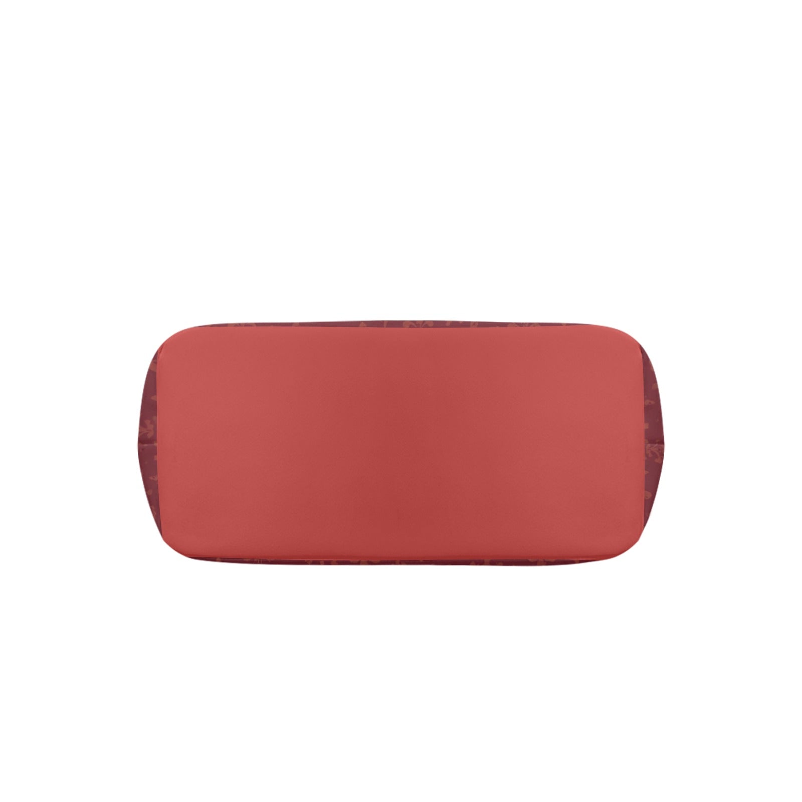 Sac cabas en cuir vegan bordeaux – Élégance florale, porté main ou bandoulière - Big Smiles All Sizes