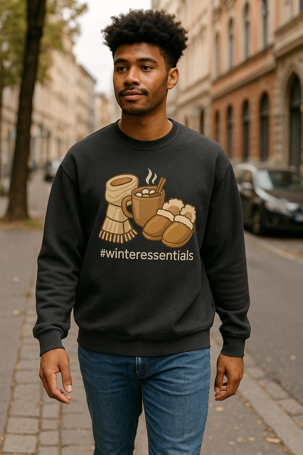 tailles S - 5XL Sweat Winter Essentials | Pull Cozy Unisexe pour Hiver et Cadeau de Noël,
