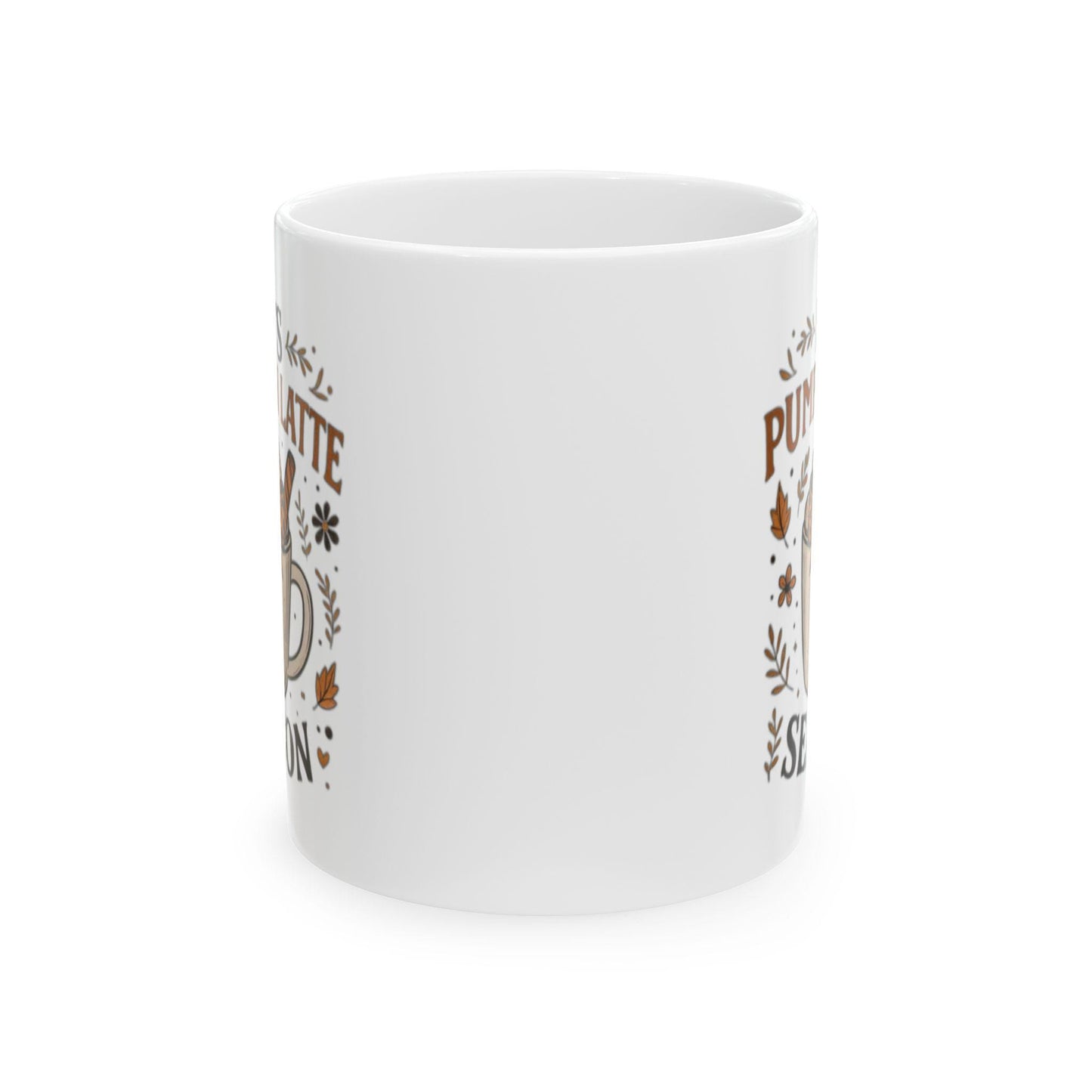 Mug Pumpkin Latte Season — tasse café d’automne, cadeau Halloween, maison bureau, déco cozy céramique 330ml - 11oz