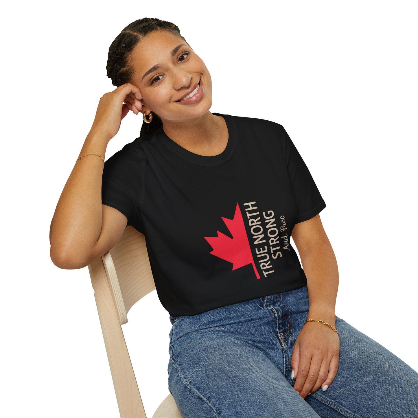 Camiseta unisex True North Strong – Tejido suave hilado en anillo, orgullo canadiense, tallas XS-5XL