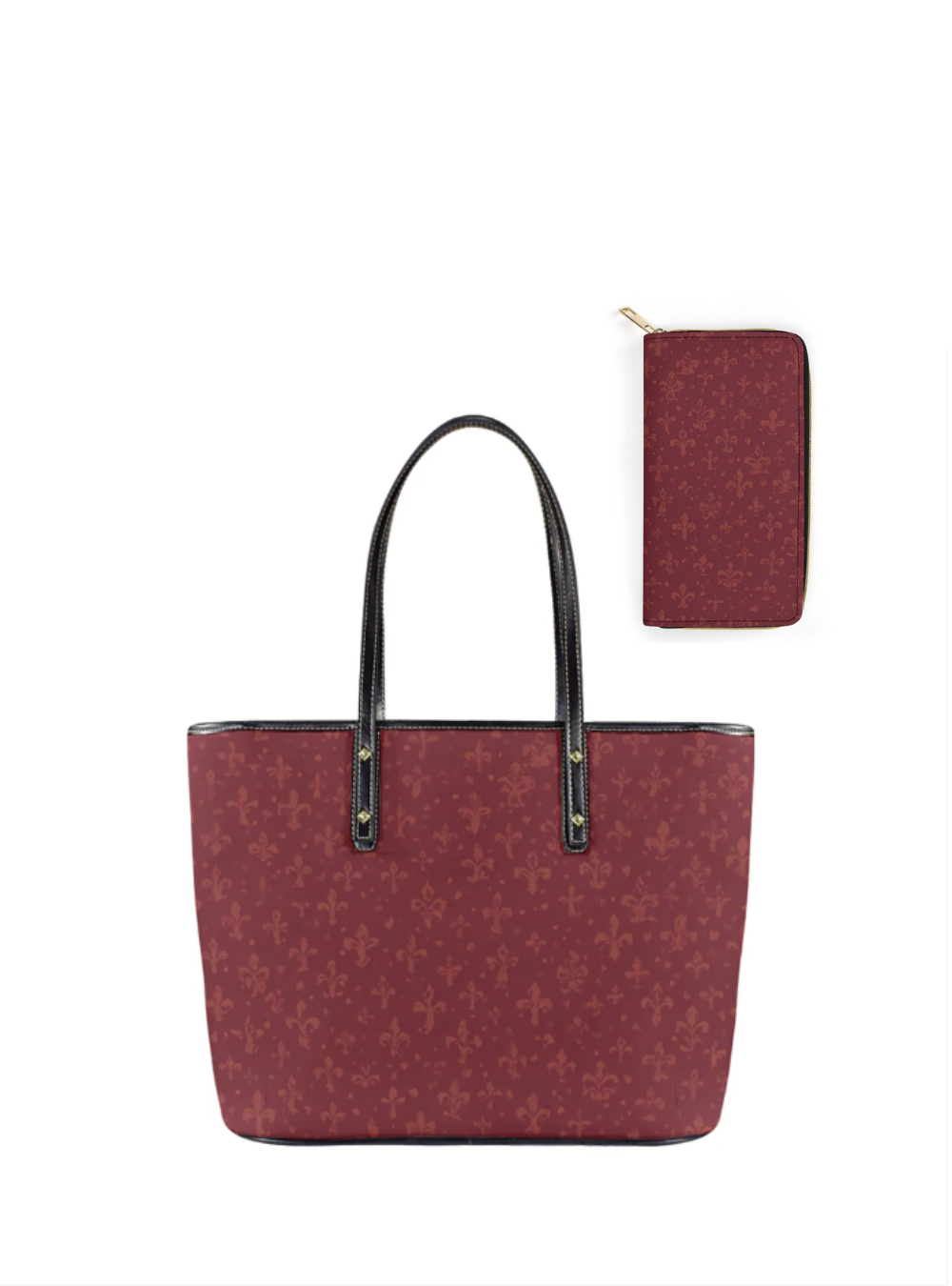 Bolso tote elegante de piel vegana burdeos: elegancia atemporal para el trabajo y la ciudad.