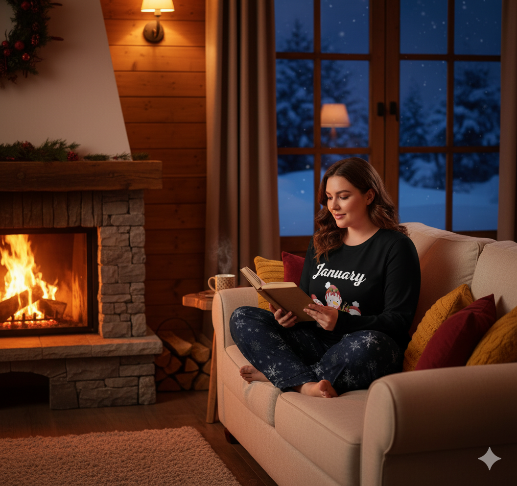 Pyjama femme 2 pièces January – doux, poches, grande taille - Big Smiles All Sizes