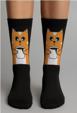 Chaussettes « Dog Lover » – crew imprimées chien mignon, cadeau fun & cosy