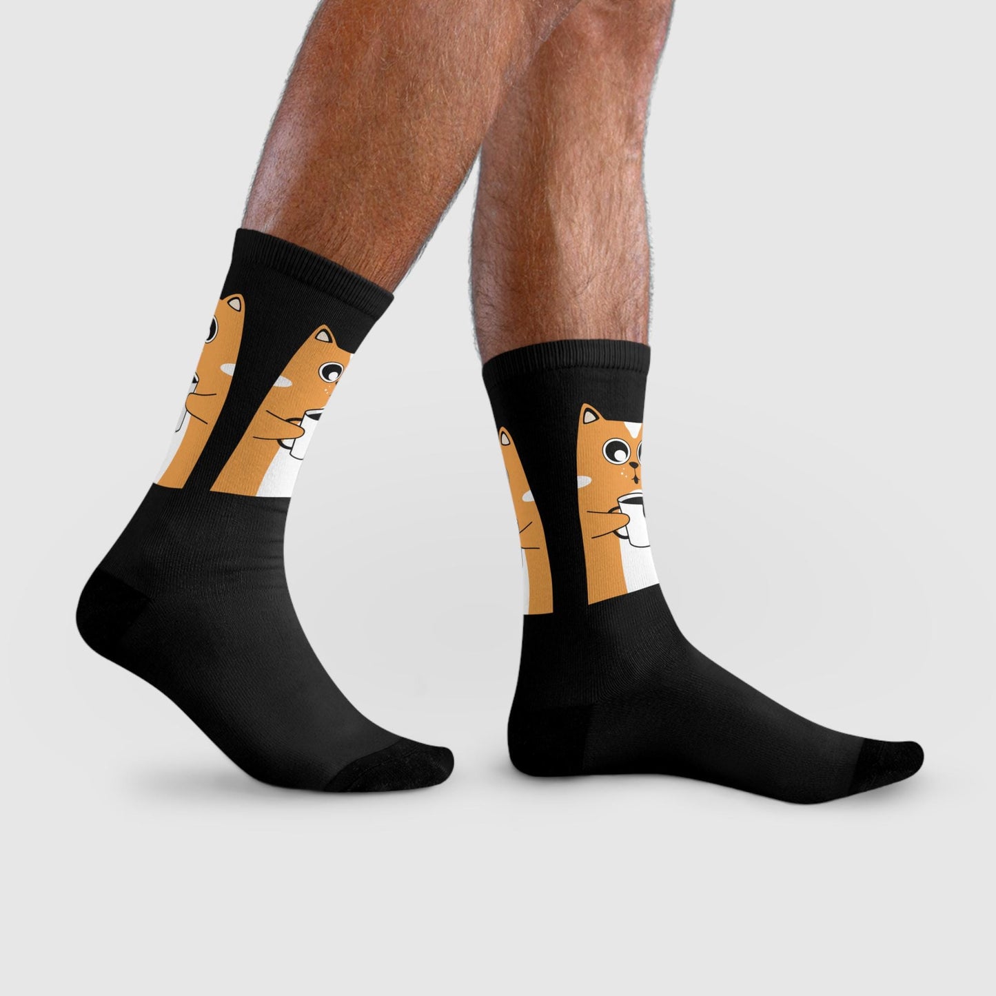 Chaussettes « Dog Lover » – crew imprimées chien mignon, cadeau fun & cosy