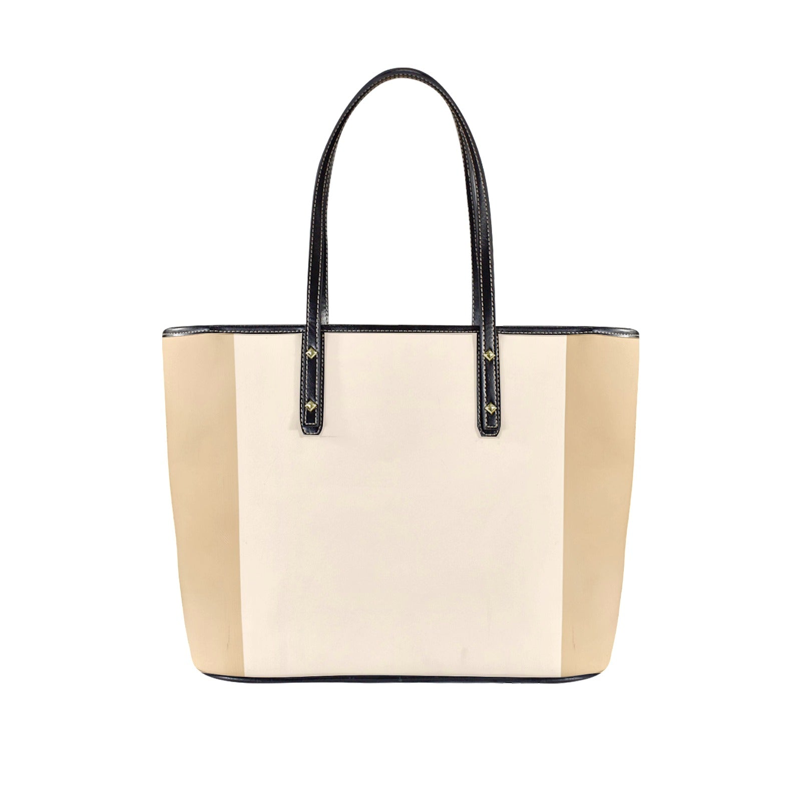 Sac cabas en cuir vegan beige – Élégance classique et allure professionnelle - Big Smiles All Sizes