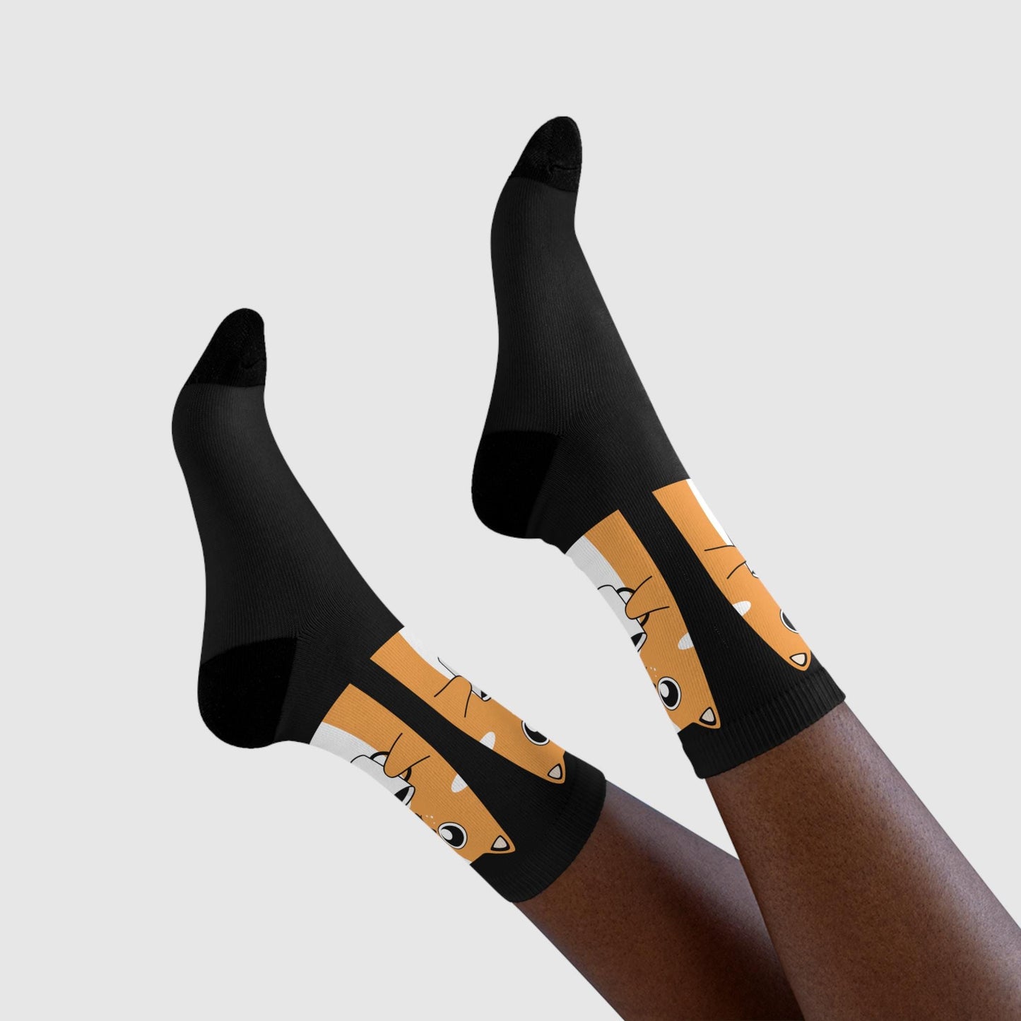 Chaussettes « Dog Lover » – crew imprimées chien mignon, cadeau fun & cosy
