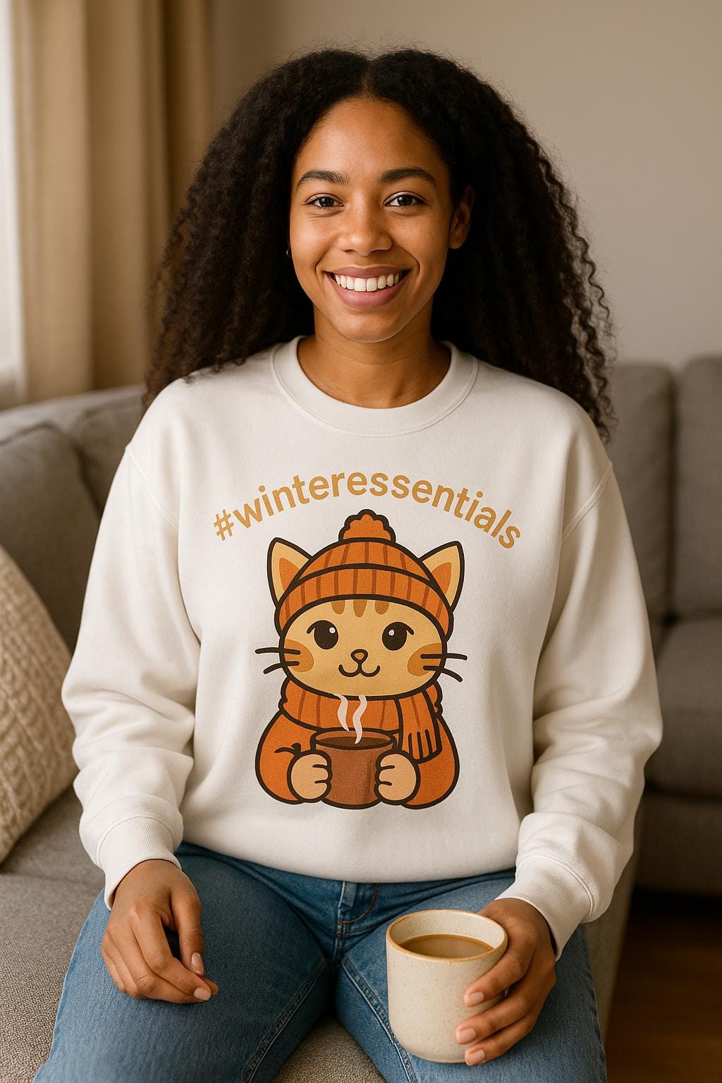 tailles S - 5XL Sweat Cozy Chat | Mode Automne-Hiver | Cadeau Unisexe pour Amoureux des Chats,