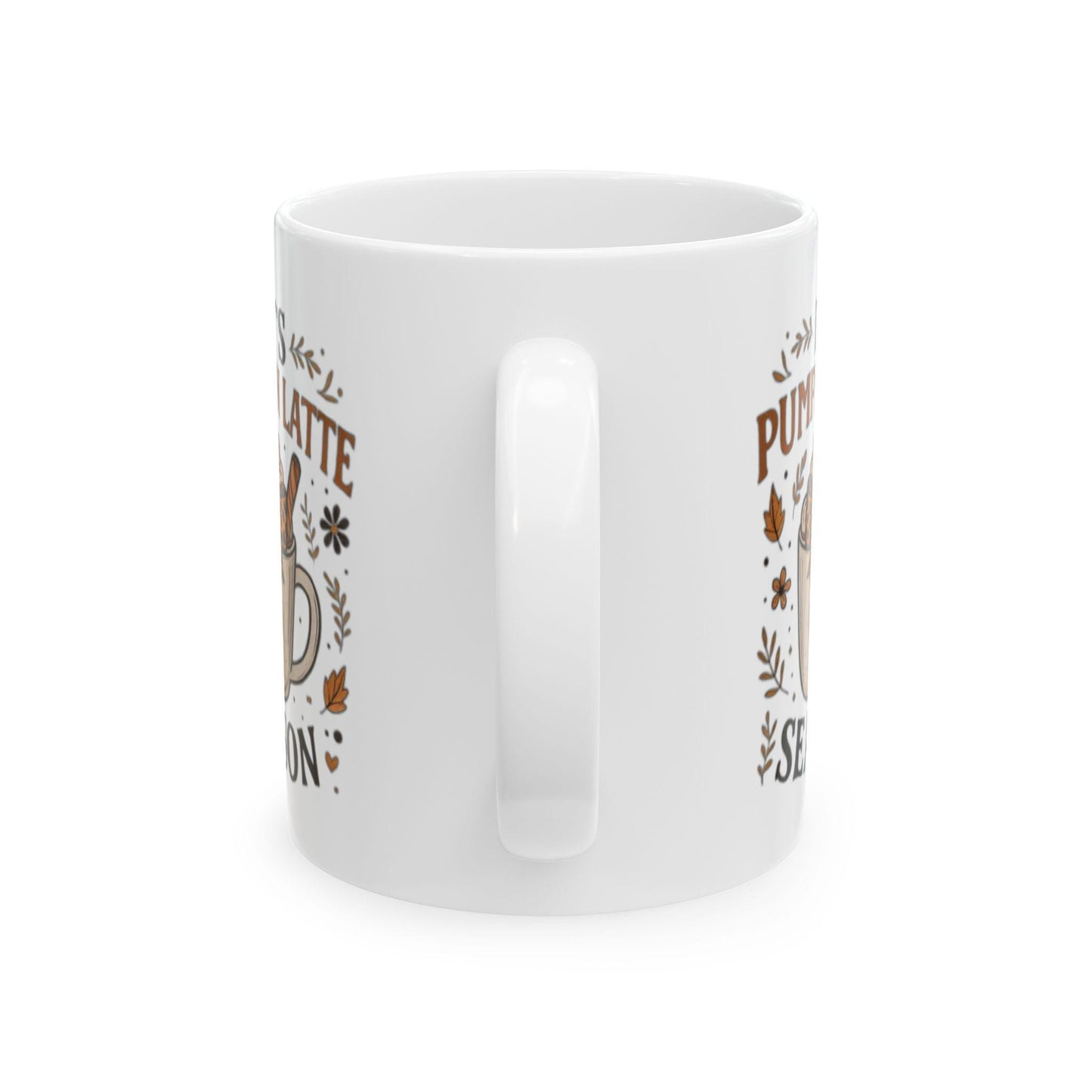 Mug Pumpkin Latte Season — tasse café d’automne, cadeau Halloween, maison bureau, déco cozy céramique 330ml - 11oz