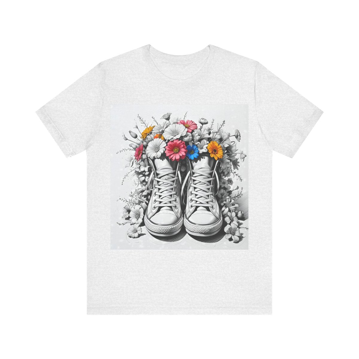 Camiseta deportiva floral unisex - Jersey ligero, diseño floral de verano, tallas XS a 5XL