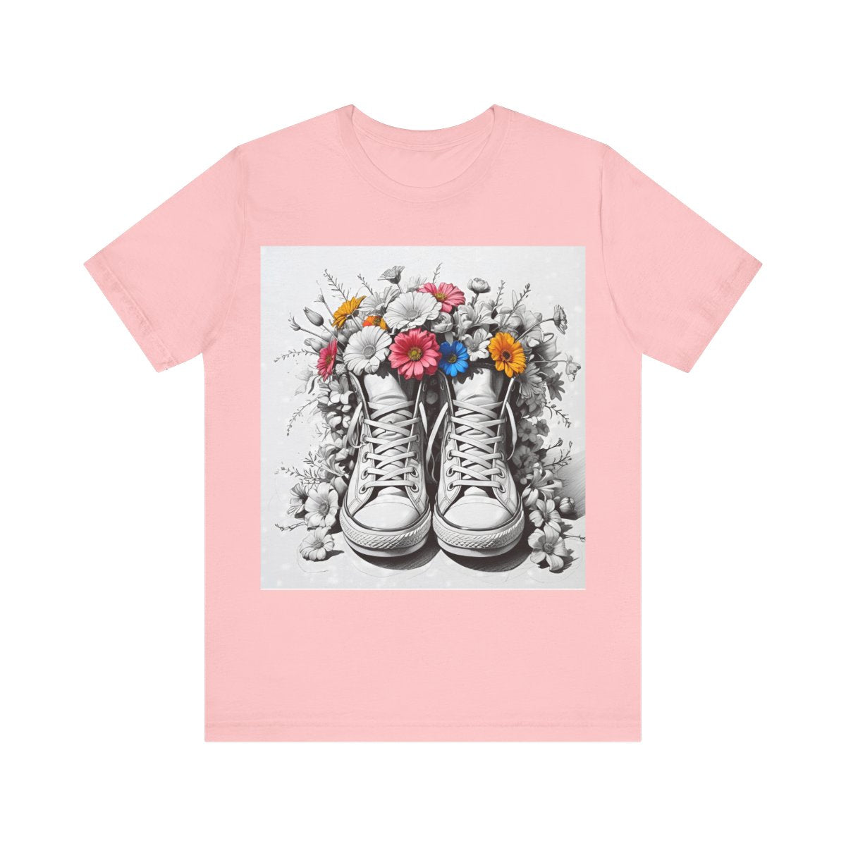 Camiseta deportiva floral unisex - Jersey ligero, diseño floral de verano, tallas XS a 5XL